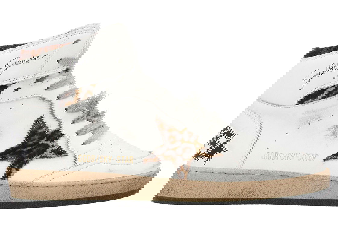Sneakers og sko Golden Goose Sky Star White Leopard W Hvid | GWF00230-F002193-10805, 0