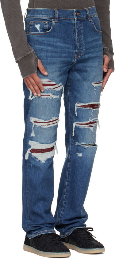 Jeans AMIRI AMIRI Croc Slim Thrasher Jeans Blå | AMDNSM1023, 1
