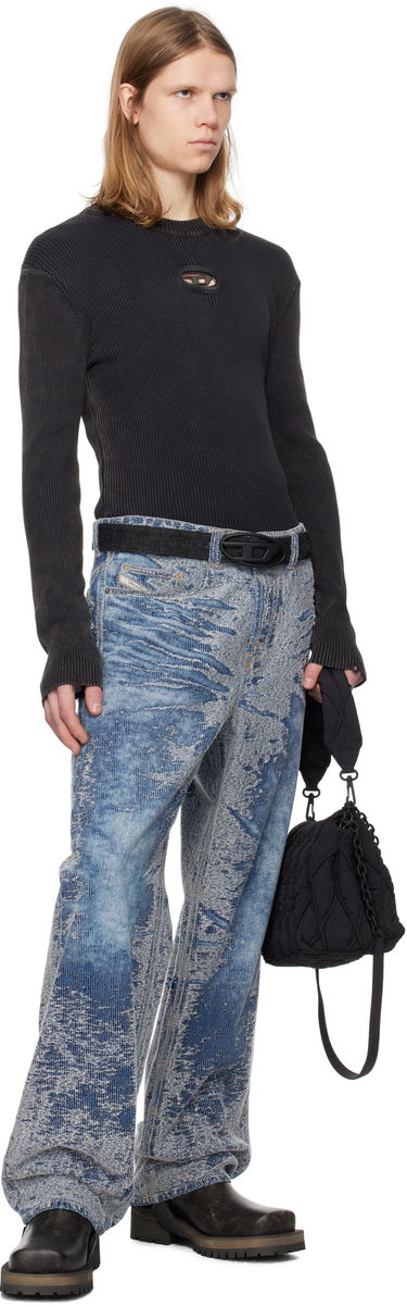 Sweater Diesel Diesel K-Darin-D Ribbed Knit Sweater Sort | A17512-0AKBQ-900, 3