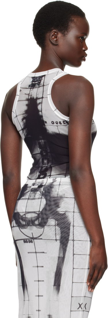 Kjole Jean Paul Gaultier Jean Paul Gaultier 'The Squeletor' Printed Bodysuit Hvid | 25/33-F-BD058-T580-0100, 2