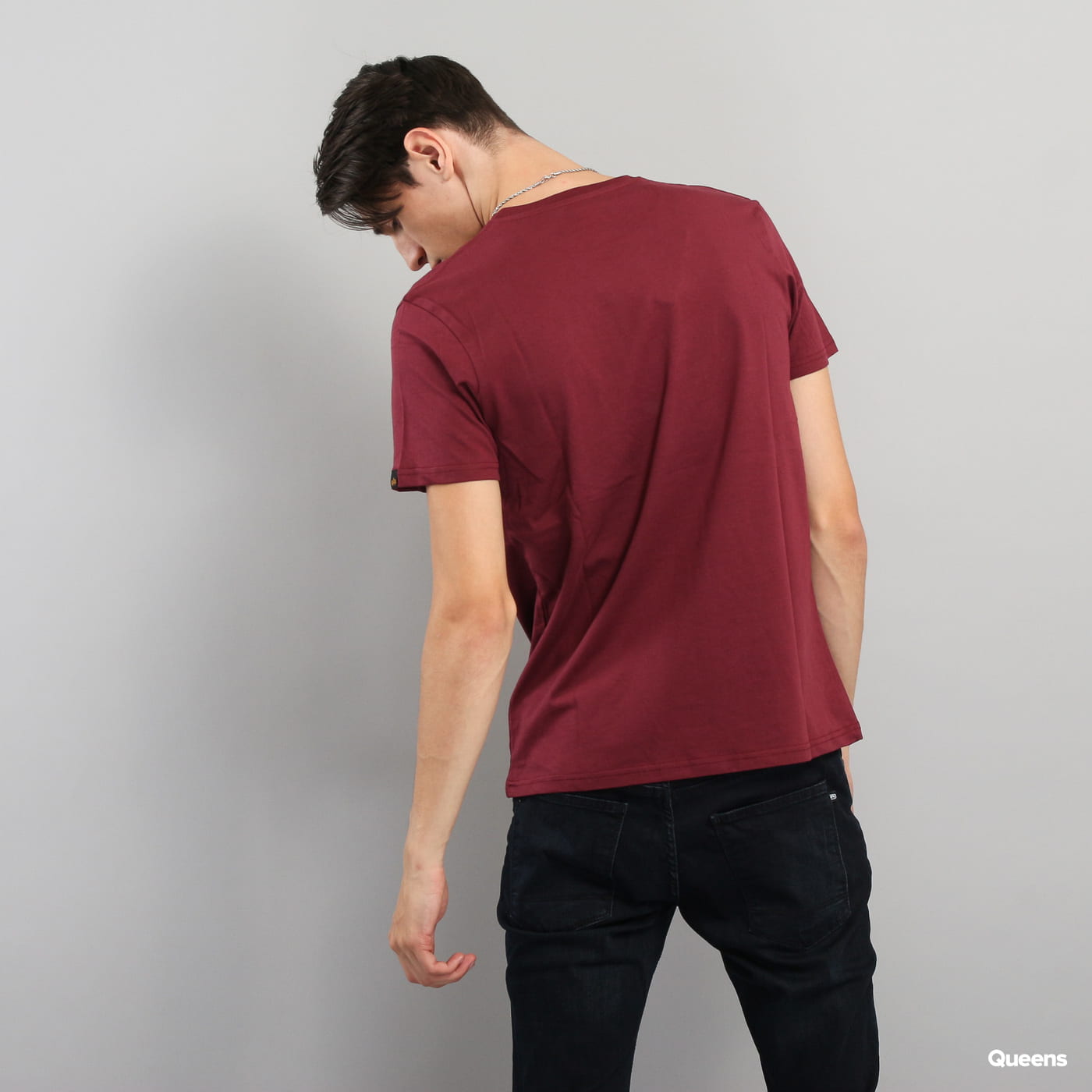 T-shirt Alpha Industries Basic Tee Bourgogne | 100501 184, 1