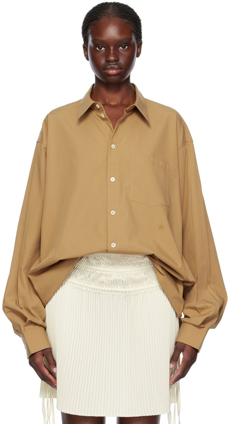 Skjorte Helmut Lang Oversized Shirt Brun | O01HW501