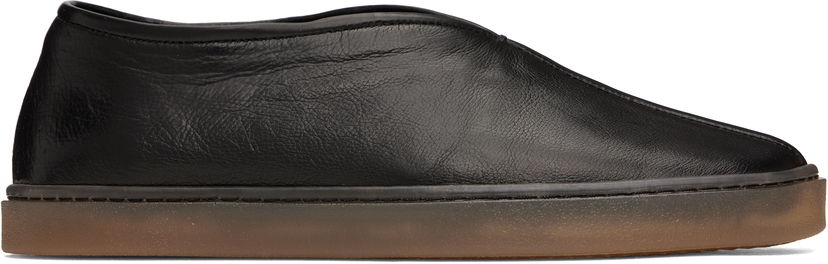 Tøj LEMAIRE Lemaire Linoleum Piped Loafers Sort | FO0099 LL0003