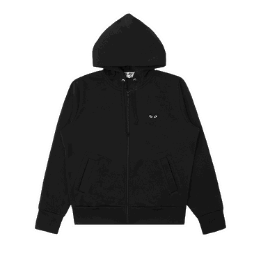 Sweatshirt Comme des Garçons PLAY Big Black Heart Hoodie Sort | az t253 051 1, 0
