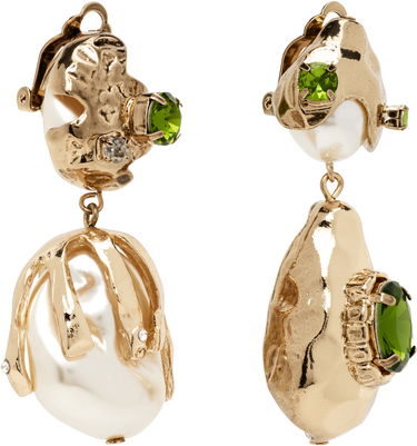 Øreringe Max Mara Weekend Max Mara Bairo Gold-Tone & Faux Pearl Earrings Metalisk | 2525756114600, 2