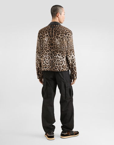Jakke Dolce & Gabbana Dolce & Gabbana Leopard-Print Jacket Flerfarvet | G9BIOTFSFN4HY13M, 2