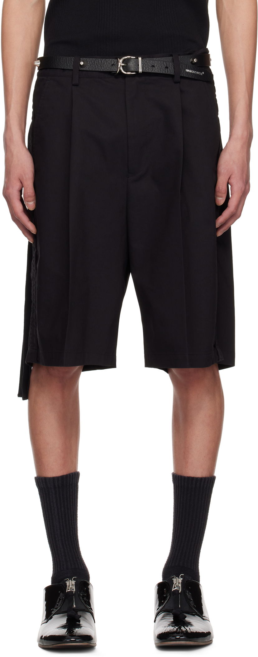 Shorts UNDERCOVER UNDERCOVER Pleated Shorts Sort | UP1E4506