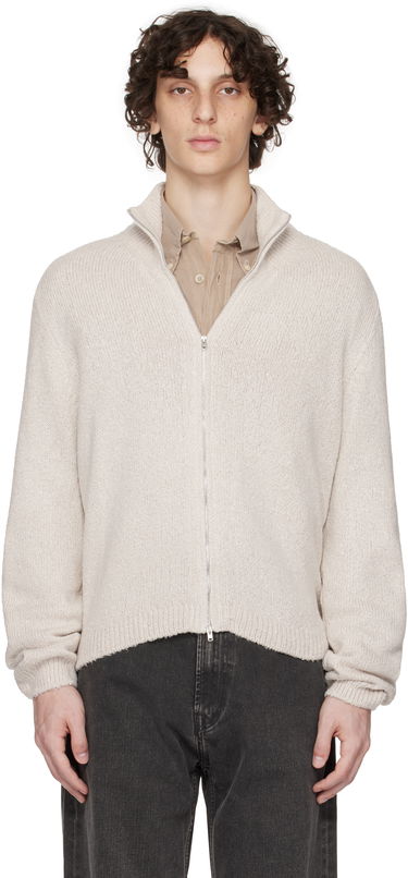 Sweater OUR LEGACY Our Legacy Float Funnel Zip Cardigan Beige | M2253FO, 0