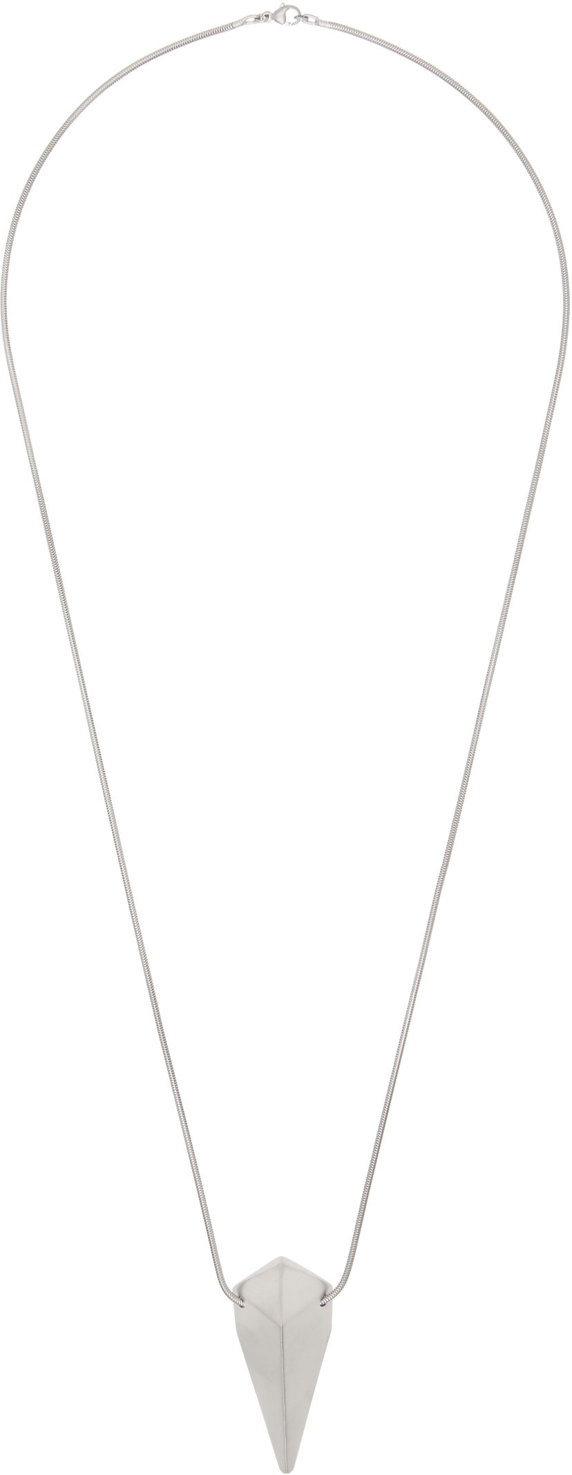 Halskæde Rick Owens Rick Owens Hollywood Pyramid Charm Necklace Metalisk | RJ0000091 MMT