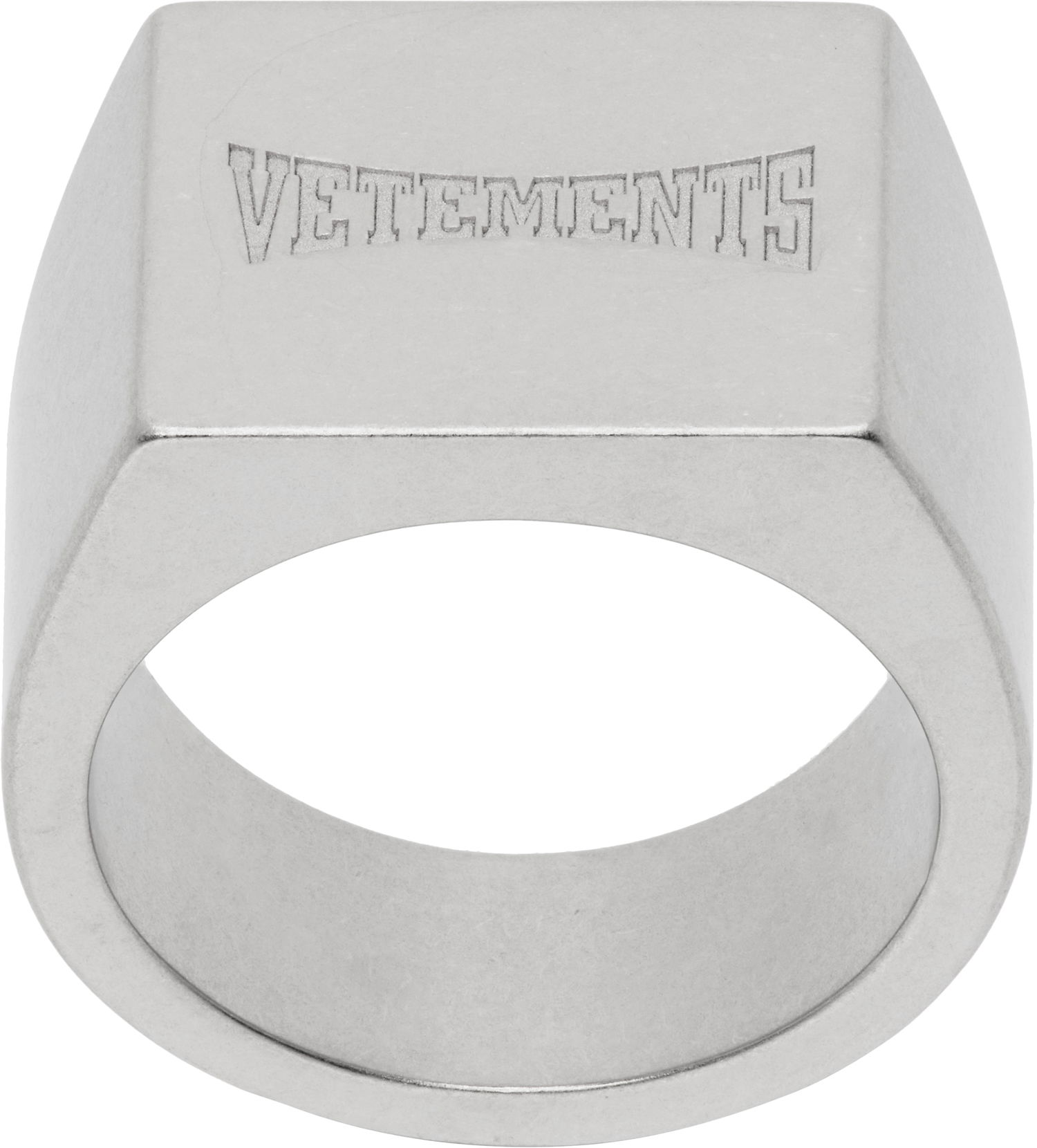 Ring VETEMENTS Vetements Boxing Logo Signet Ring Metalisk | UH76RI160S, 0