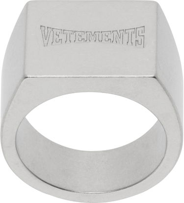 Ring VETEMENTS Vetements Boxing Logo Signet Ring Metalisk | UH76RI160S, 0