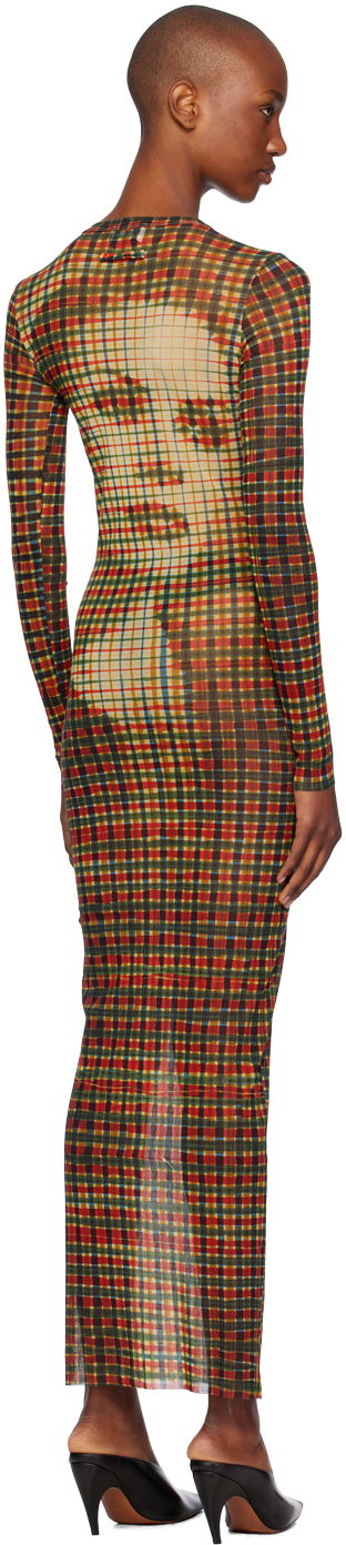 Kjole Jean Paul Gaultier Jean Paul Gaultier Tartan Face Print Maxi Dress Flerfarvet | 24/31-F-RO272-T563-95105030, 2