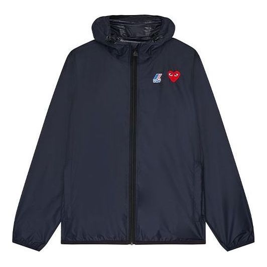 Vindjakke Comme des Garçons PLAY x Zip Jacket Blå | P1J501-NAVY