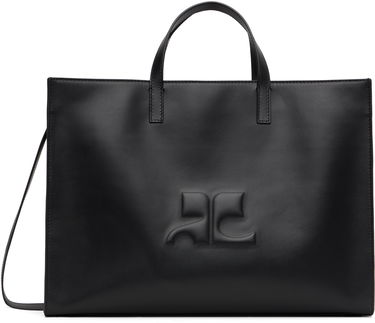 Mulepose Courrèges Courrèges Heritage AC Leather Tote Sort | 125GSA165CR0065, 0