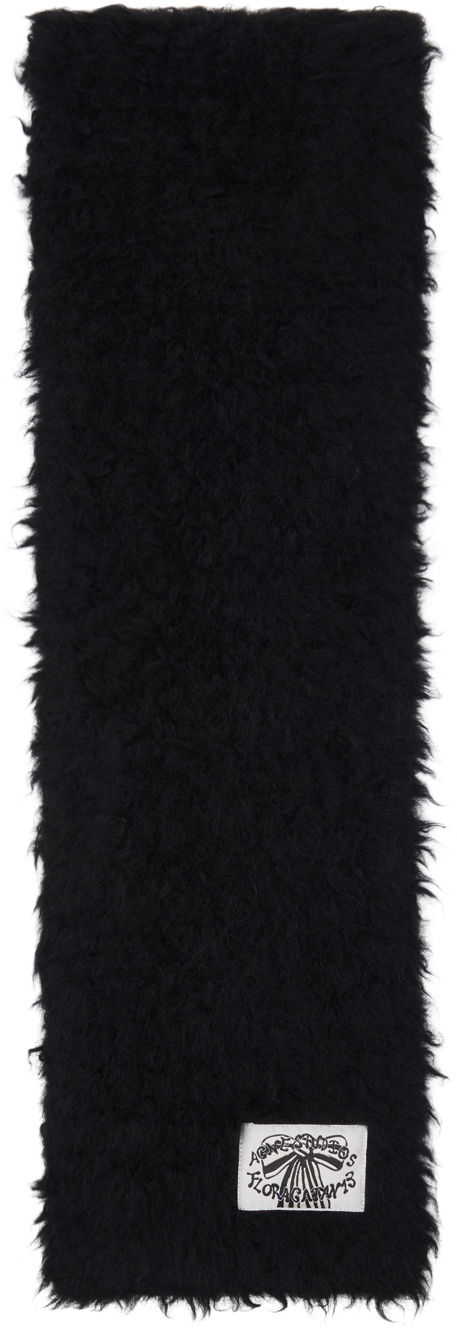 Tørklæde Acne Studios Acne Studios Fluffy Scarf Sort | CA0346-