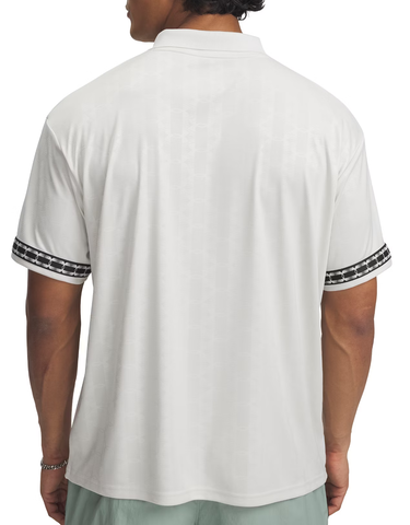 Polo skjorte Under Armour 96 Terrace Jersey Short Sleeve Hvid | 1390110-110, 1
