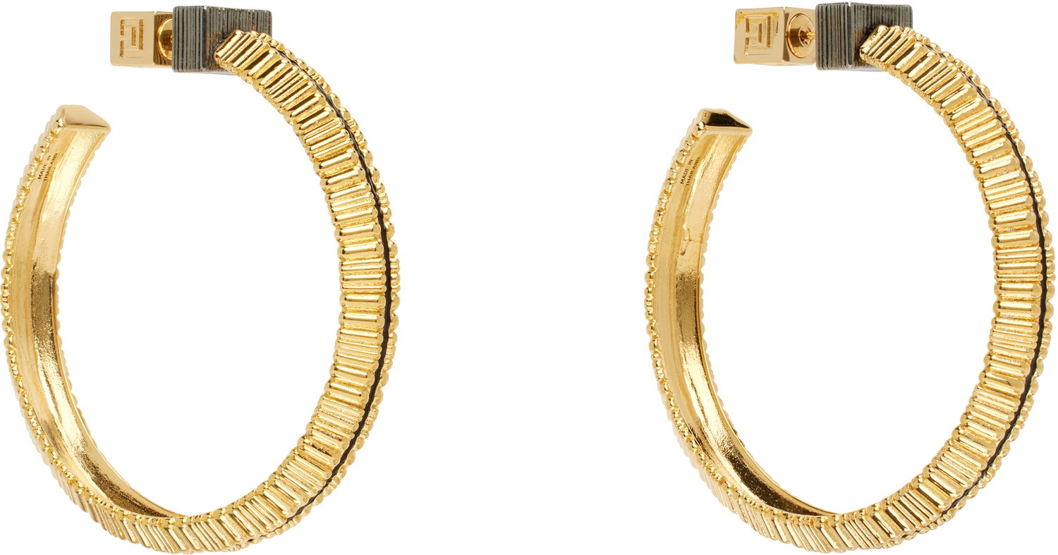 Øreringe Balmain Balmain Perfume Hoop Earrings Gul | EN0XK486MBEL, 1