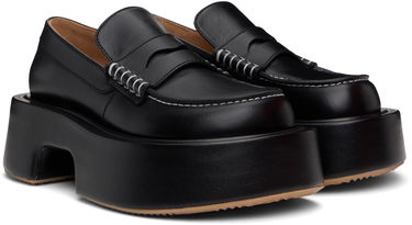 Tøj JW Anderson JW Anderson Leather Platform Loafers Sort | FW0169-LA0020, 3