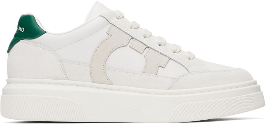 Tøj FERRAGAMO Ferragamo Gancini Outline Low Cut Hvid | 769881, 0