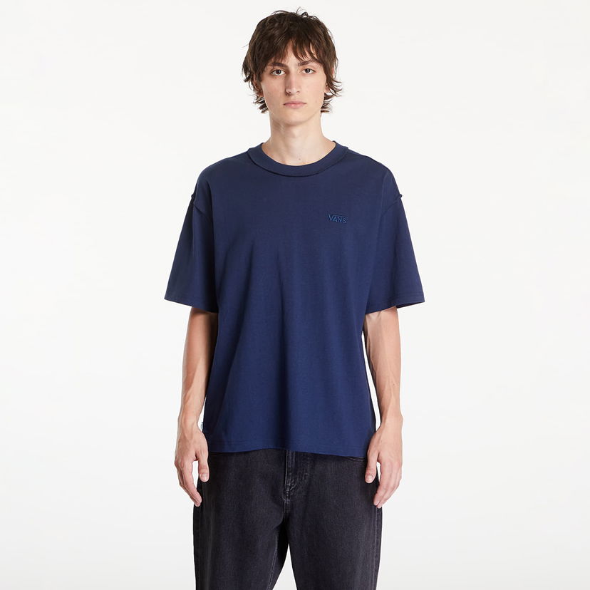 T-shirt Vans LX Premium Short Sleeve T-Shirt Dress Blues Mørkeblå | VN000GBYLKZ1