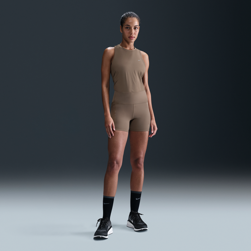 Jumpsuit Nike Swift High-Waisted Running Shorts with Pockets Brun | HJ2258-233