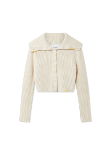 Sweater AXEL ARIGATO Cropped Knit Cardigan Hvid | A3359002, 0