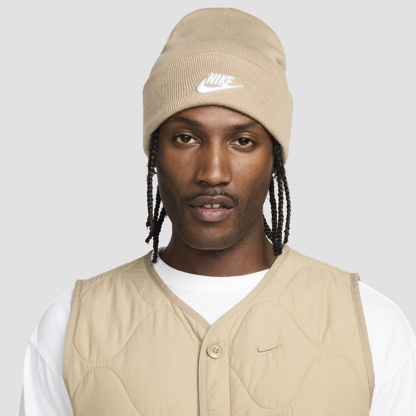 Beanie Nike Nike Peak Futura Beanie Beige | HF0186-247