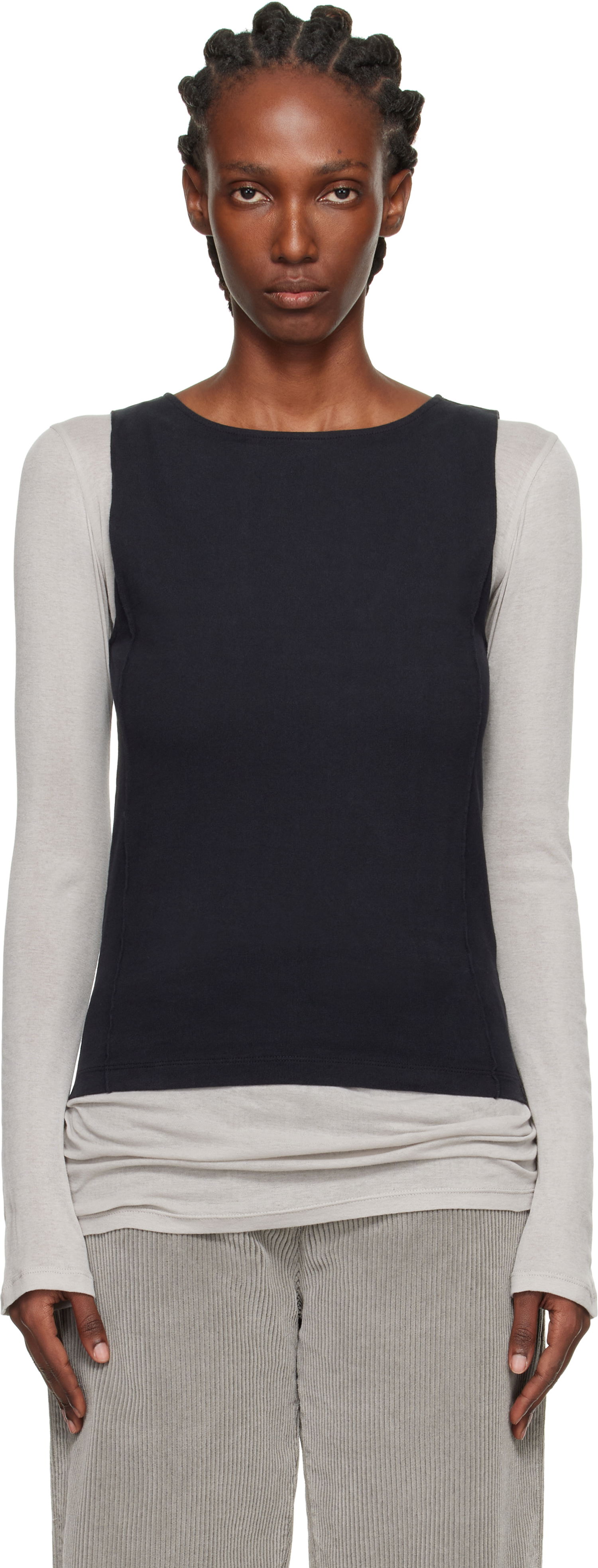 Tanktop OUR LEGACY Sleeveless Lounge Top Sort | W4256LC, 0