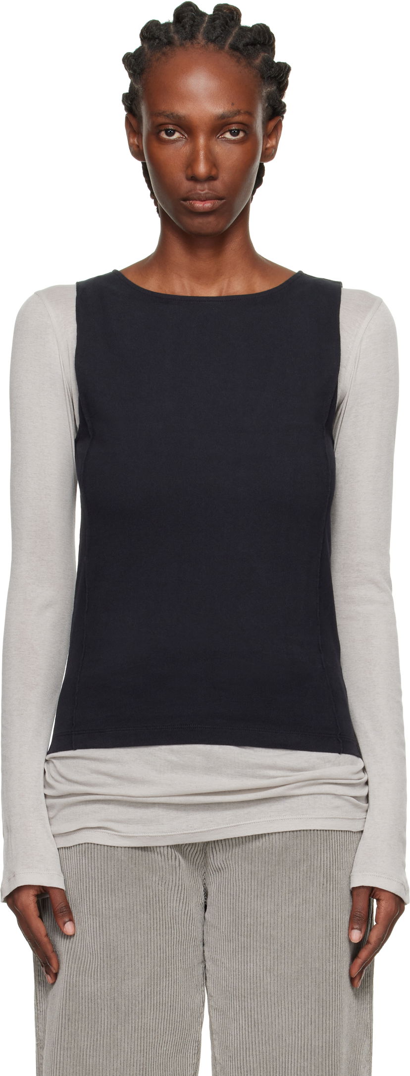 Tanktop OUR LEGACY Sleeveless Lounge Top Sort | W4256LC