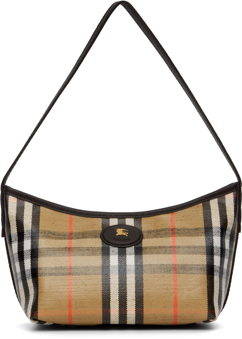 Skuldertaske Burberry Burberry Mini Highlands Shoulder Bag Beige | 8112278