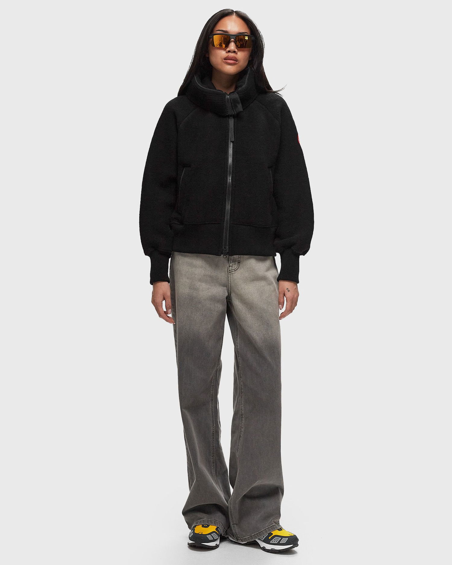 Bomberjakke Canada Goose Chilliwack Fleece Bomber Black Sort | 7102W-61, 1