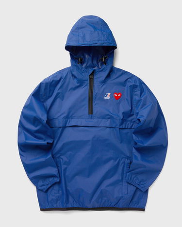 Vindjakke Comme des Garçons PLAY x K-Way Half Zip Hooded Jacket Blå | AZ J502 051 2, 3