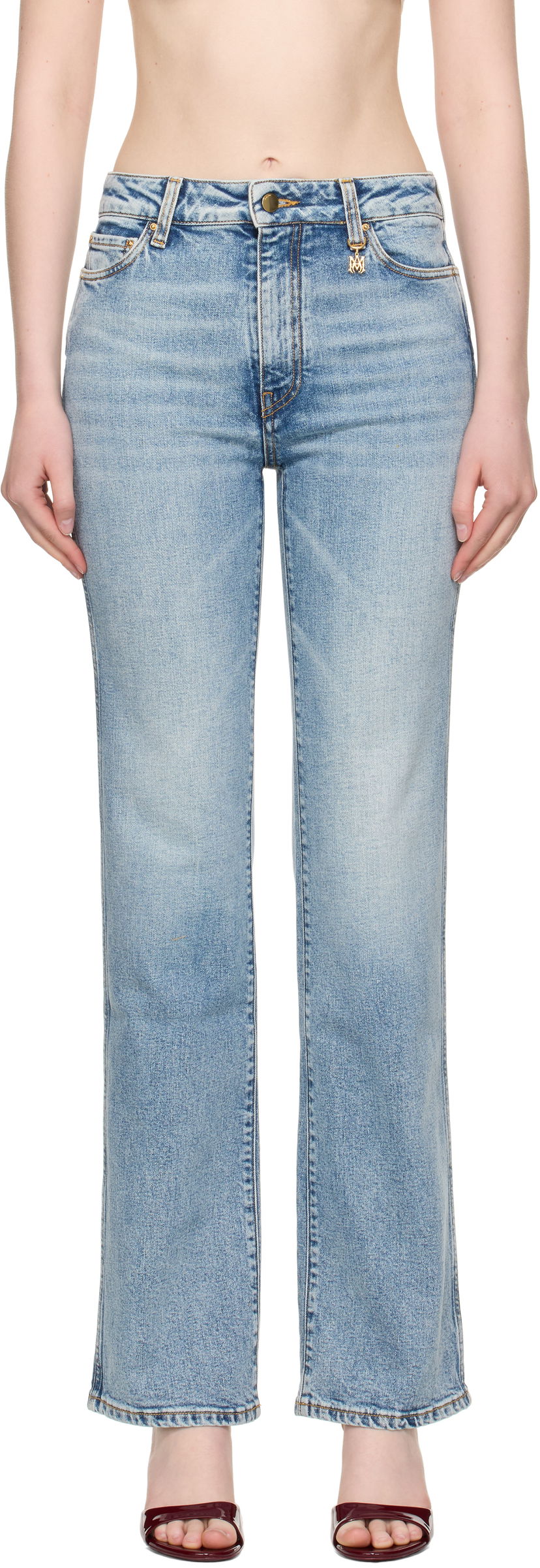 Jeans AMIRI AMIRI Slim Fit Jeans Blå | AWDNSM1003
