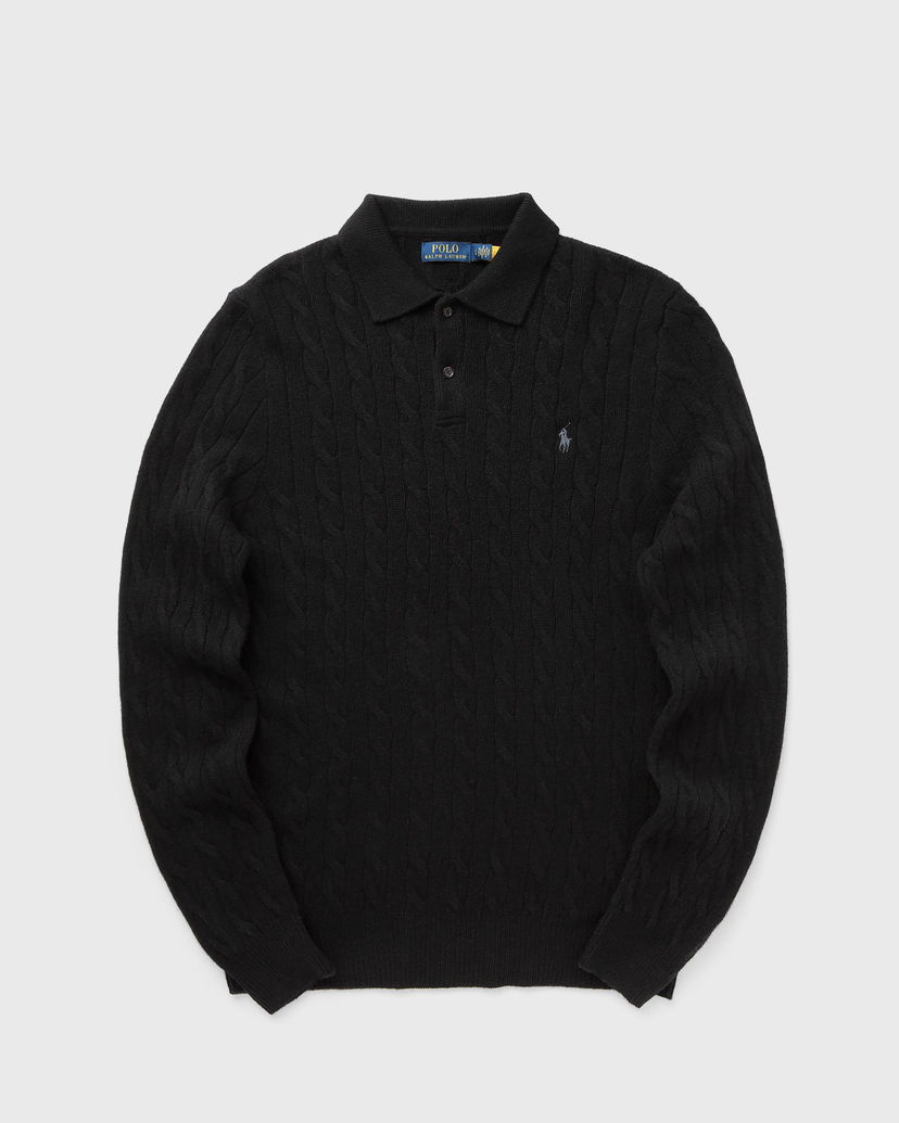 Sweater Polo by Ralph Lauren Cable Knit Polo Sweater Sort | 710974165001