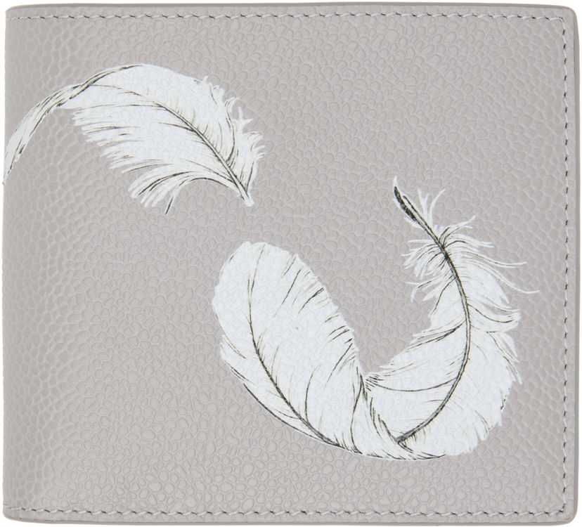 Tegnebog Thom Browne Thom Browne Billfold Wallet with Feather Print Grå | MAW023A-E1353