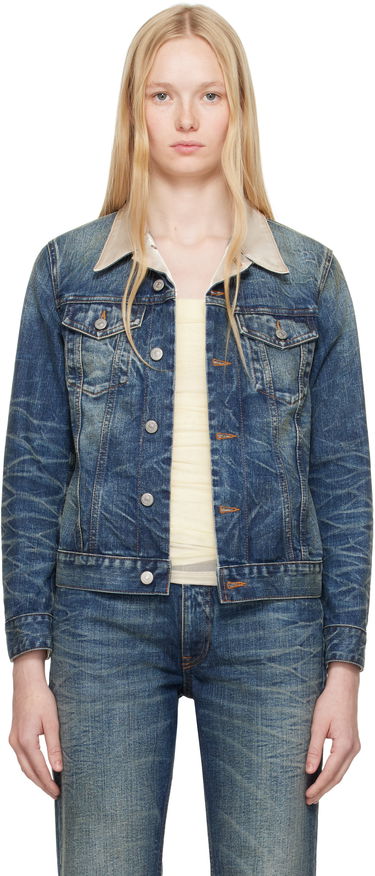 Jakke Maison Margiela MM6 Maison Margiela Sports Denim Jacket Blå | S62AN0141 M30016, 0