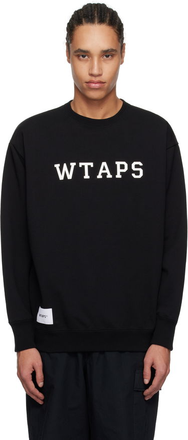 Sweater WTAPS WTAPS Cotton Academy Sweatshirt Sort | 251ATDT-CSM03, 0