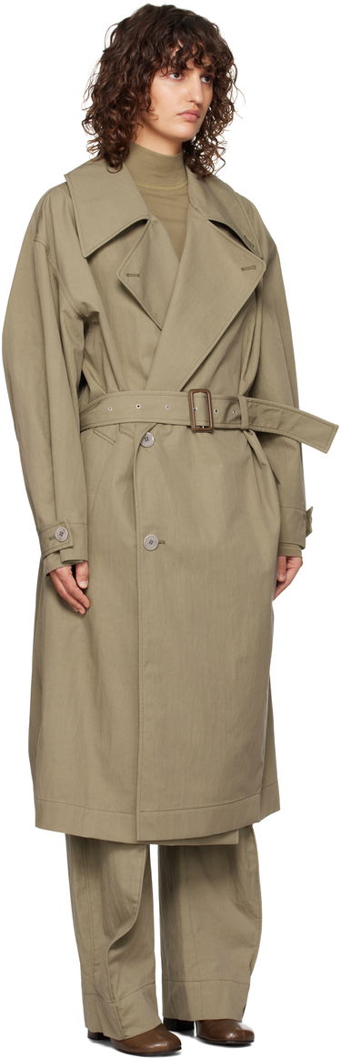Trenchcoat LEMAIRE Lemaire Water-Repellent Trench Coat Grøn | CO1059 LF1228, 3