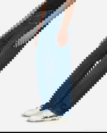 Jeans Off-White Arrow Tab Zip Skate Jeans Medium Blue Blå | OMYA177F23DEN002 4400, 2