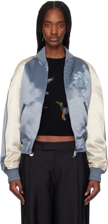 Bomberjakke Burberry Burberry EKD Satin Bomber Jacket Blå | 8101089, 0