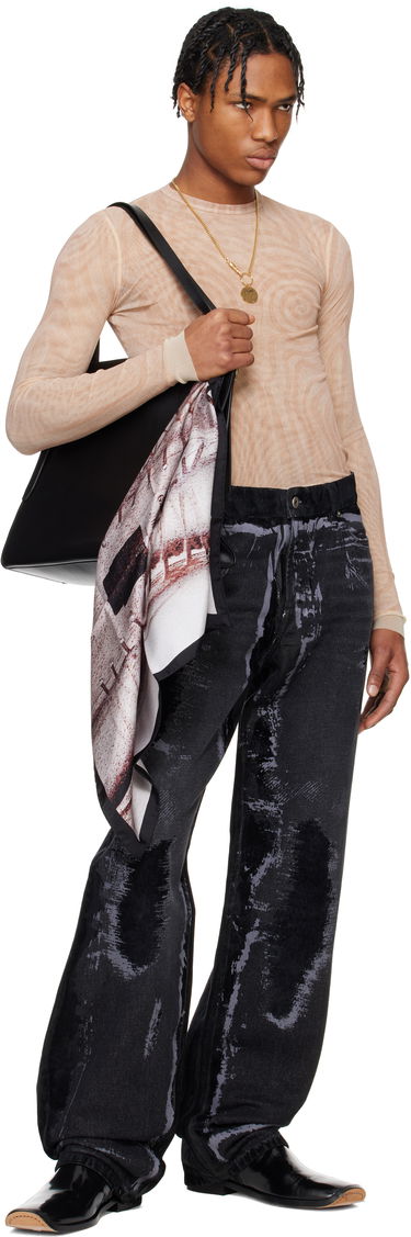 Tørklæde Jean Paul Gaultier Jean Paul Gaultier 'The Trompe L'oeil Corset' Silk Scarf Flerfarvet | 25/34-U-EC054-C591-260100, 1