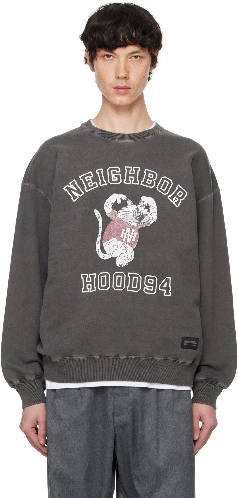 Sweatshirt Neighborhood Sweatshirt Pigment-Dyed Sort | 242UNNH-CSM01