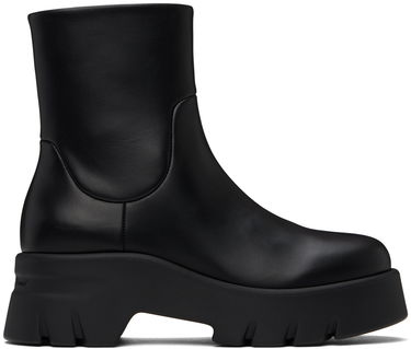 Sneakers og sko Gianvito Rossi Montey Leather Platform Boots Sort | G73297-20GOM-VGI, 0