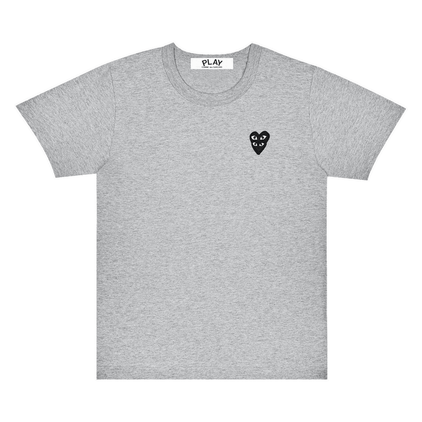 T-shirt Comme des Garçons PLAY Stacked Heart Short-Sleeve T-Shirt Grå | AZ T296 051 1