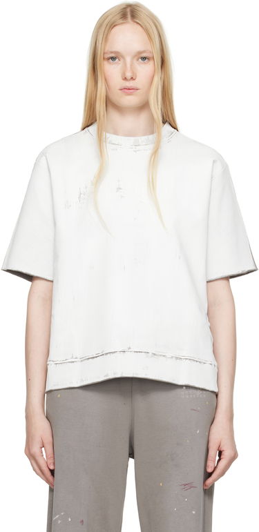 T-shirt Maison Margiela MM6 Maison Margiela Light Sweatshirt Hvid | S62GU0137 M25013, 0