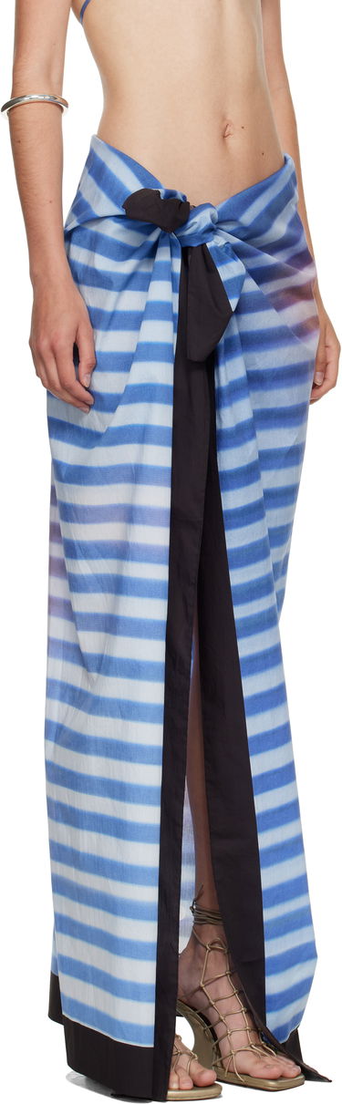 Nederdel Jean Paul Gaultier Jean Paul Gaultier Printed Air Cover-up Maxi Skirt Blå | 25/03-U-AC028-W036-565034, 1