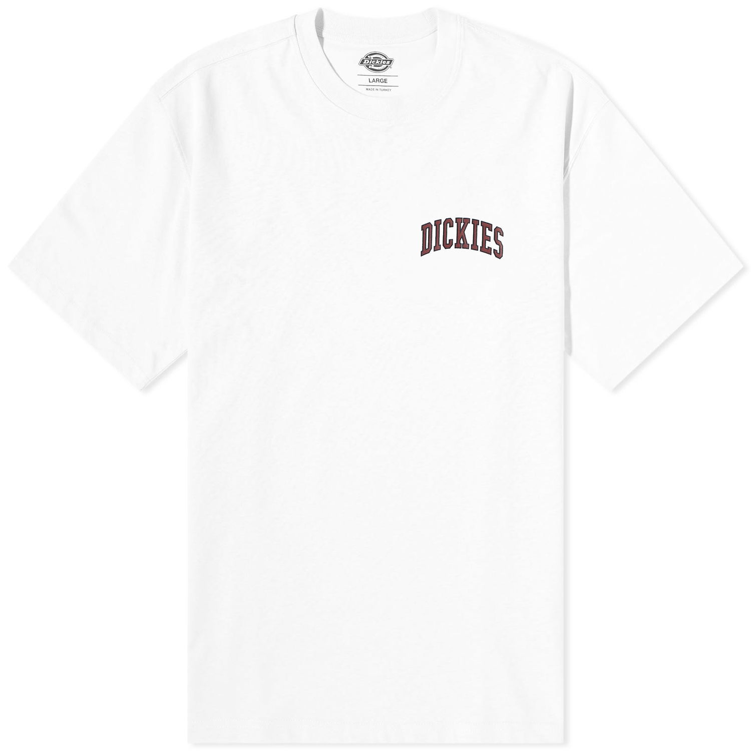 T-shirt Dickies Aitkin Chest Logo T-Shirt "White & Fired Brick" Hvid | DK0A4Y8OG401, 0