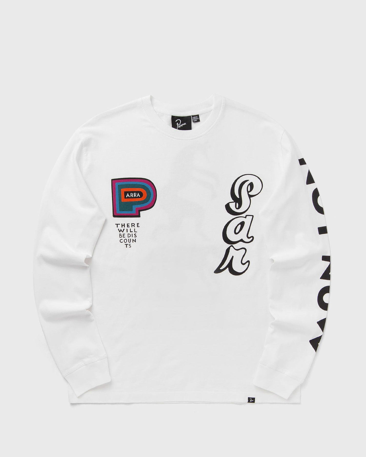 T-shirt By Parra Long Sleeve Graphic T-Shirt Hvid | 53430, 0