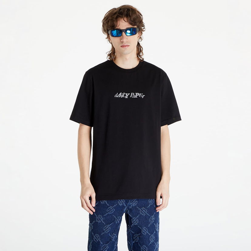 T-shirt DAILY PAPER Unified Type Short Sleeve T-Shirt Sort | 2411117