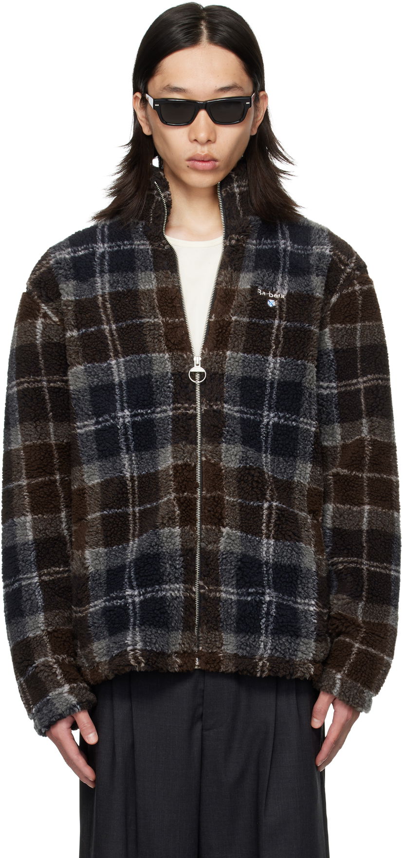 Jakke Barbour Barbour Tartan Sherpa Fleece Jacket Brun | MFL0187TN38